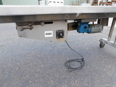 USED SS PACKING CONVEEYOR 8" X 10' CONVEYOR