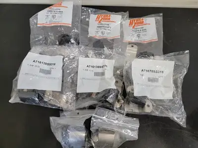 Assorted 3/4" 7/8" 1-3/8" 1-5/8" Stainless Steel Piping Cushion Clamp