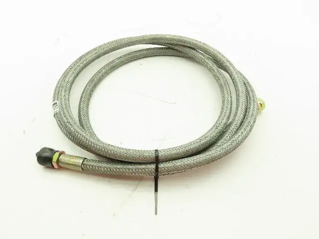 Parker P76212501 Braided Steel Flex Hose 1/4" x 8' Female JIC Swivel Ends