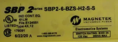 NEW MAGNETEK SBP2-6-BZS-H2-S-S PENDANT STATION 6 BUTTON SBP26BZSH2SS
