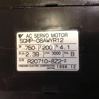 USED YASKAWA ELECTRIC SGMP-08AWYR12