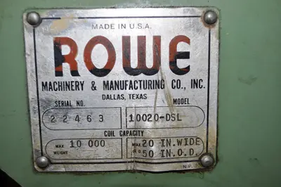 USED ROWE 10020- DSL