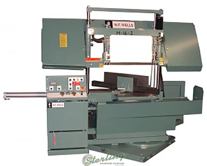 New | in-Stock W.F. WELLS M-16-2 Horizontal Band Saws California US | Sterling Machinery Exchange #1465948