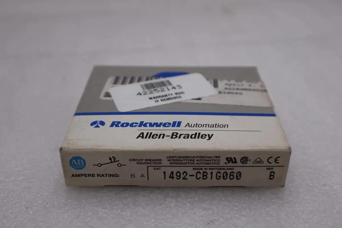 NEW IN BOX ALLEN BRADLEY 1492-CB1G060 SER. C 277VAC 6A STOCK H325A