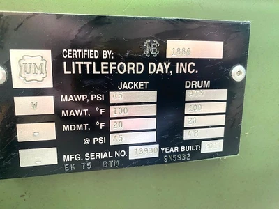 New | in-Stock _UNKNOWN_ EK-75 Littleford Mixers West Virginia US | Cooper Industries #1409661