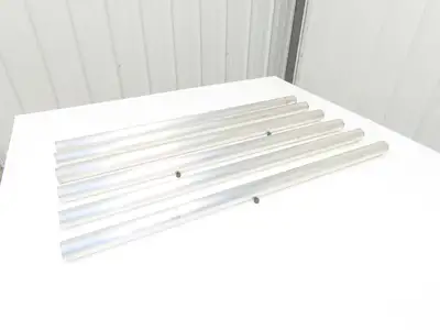 1-1/4"x 36" Sch 40 Aluminum Speed-Rail 1.66" Pipe OD Lot of 6