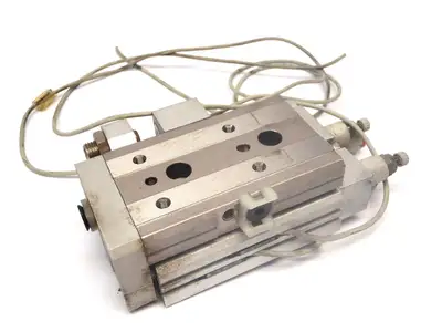 Used SMC Pneumatic Cylinder, Slide Table, Stroke ADJ. Linear Actuators Michigan US | Maverick Industrial Sales #1394970
