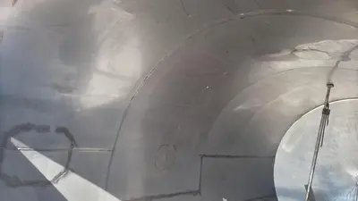 Tank, 4,500 Gallon, Stainless Steel, Agitated, 7’6” x 14' #S745312