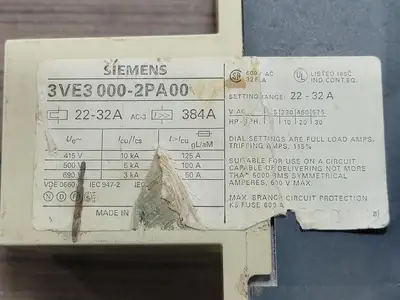 USED SIEMENS 3VE3 000-2PA00