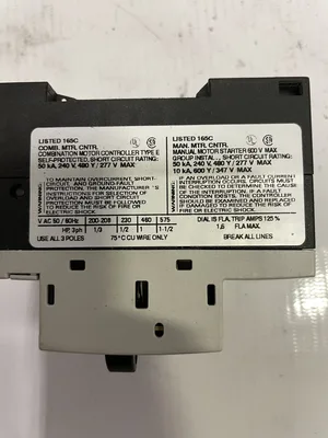 SIEMENS 3RV1011-1AA10 MCB Motor Protection Circuit Breaker 1.1-1.6A 690V -NIB