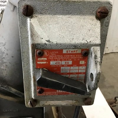 Precision H3761-161 Industrial Rotary Vane Vacuum Pump with Baldor Industrial Motor