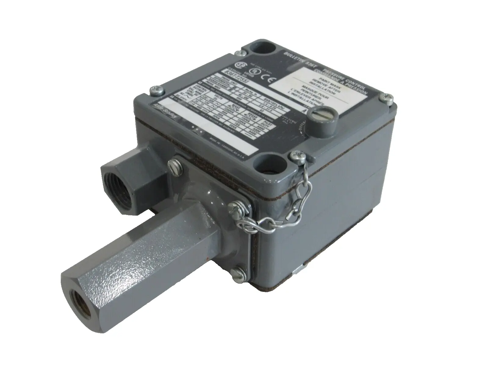 ALLEN BRADLEY 836T-T255J PRESSURE CONTROL SER. A 836TT255J NEW, SURPLUS