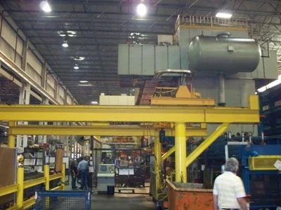 2000 Ton, JINAN S4-2000-240-96, 30"STR, 8-24SPM, 240"X96"BA, LINEAR TRANS, 2004