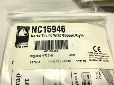 Narco Thumb Wrap with Wrist Support NC15946 Right, NC15945 Left