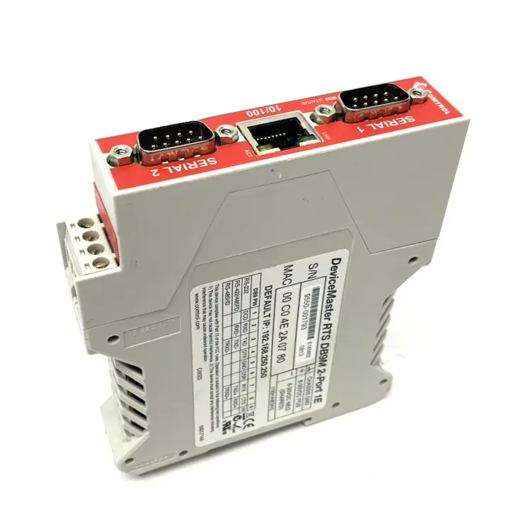 Used Comtrol DeviceMaster RTS DB9M 2-Port 1E Serial Device Module PLC Input & Output Michigan US | Maverick Industrial Sales #1401999