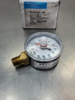 Ashcroft 20W1005 H 02L 2" Pressure Gauge Face 1/4 NPT 0-200 Psi. 6E-3