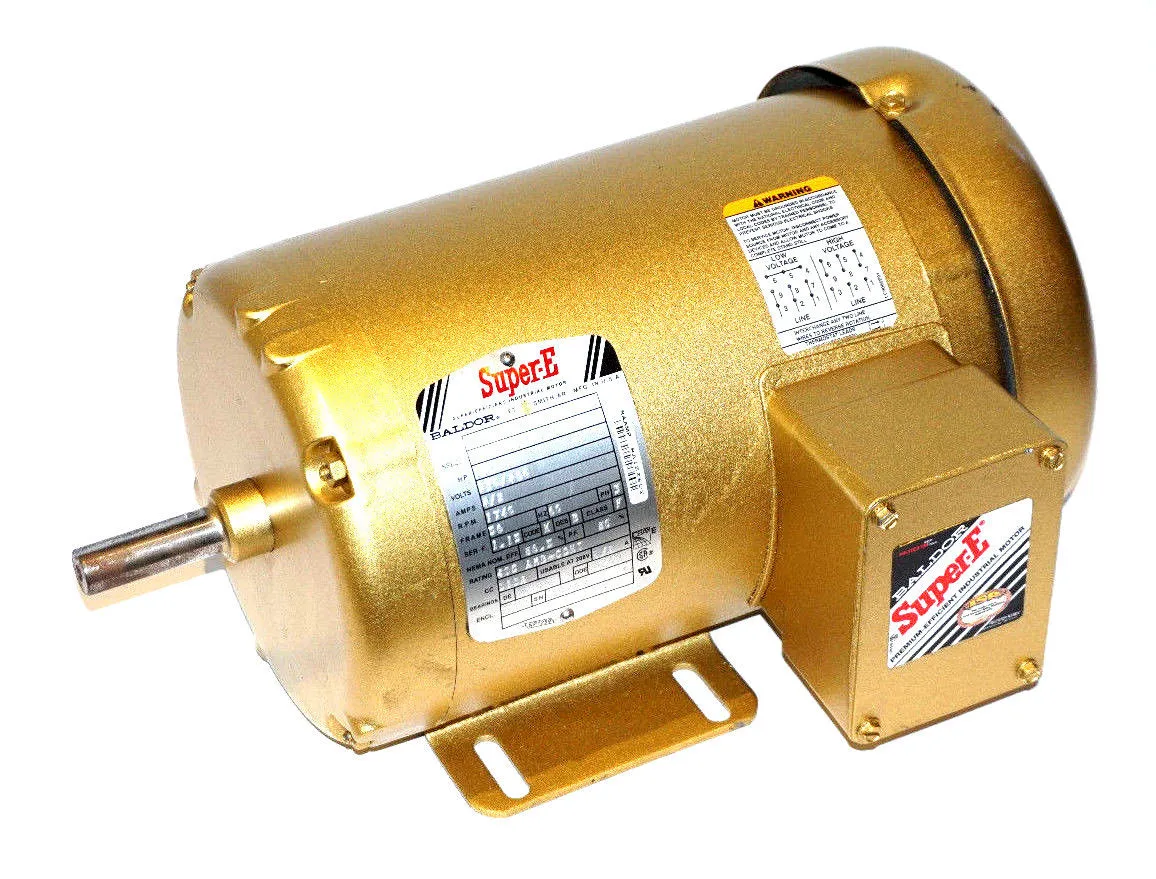 NEW BALDOR M13F 94860075-001 MOTOR 1.5HP, 4/2AMP, 1740RPM, M13F94860075001