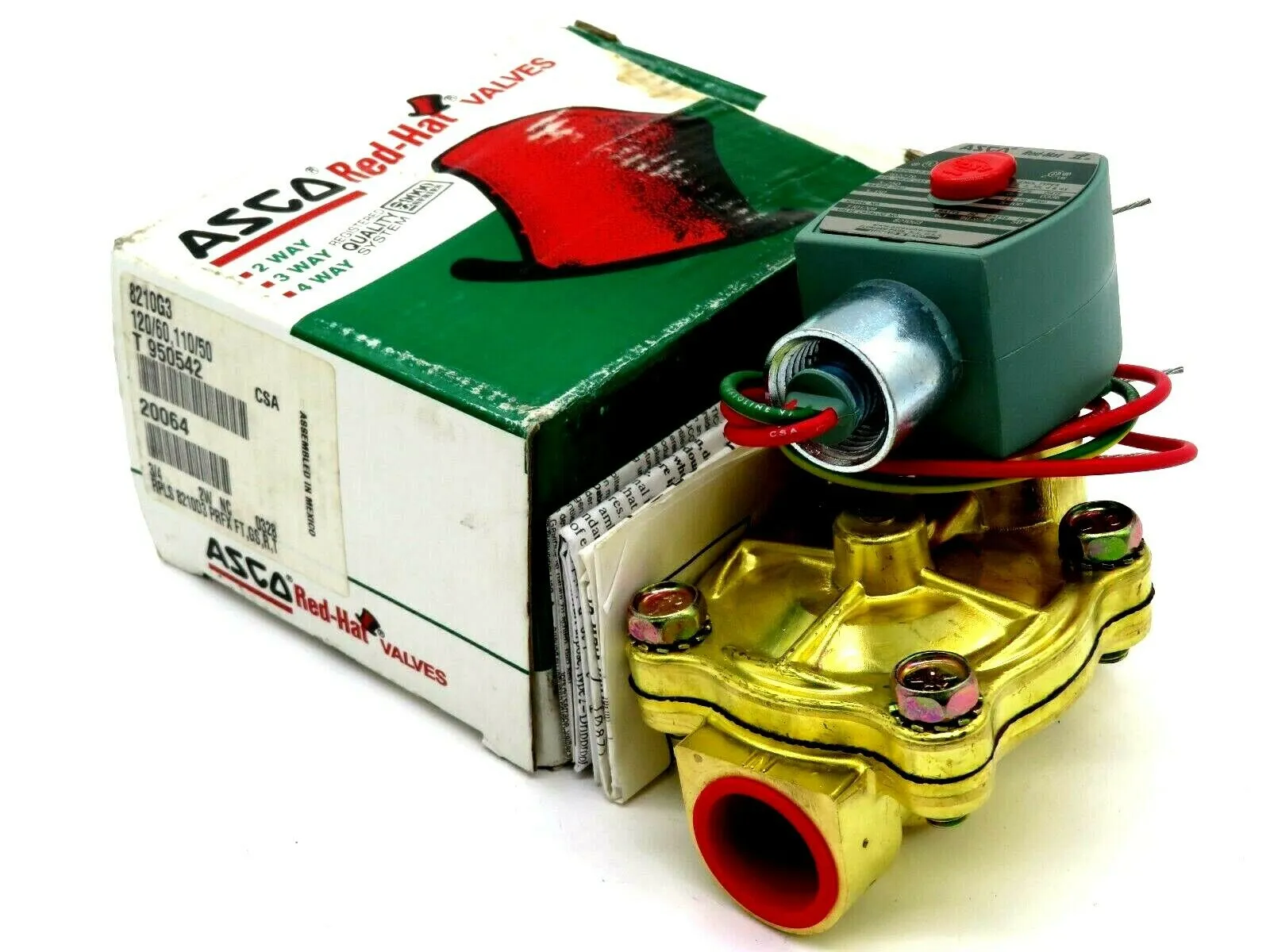 NEW ASCO 8210G3 SOLENOID VALVE 120/60,110/50