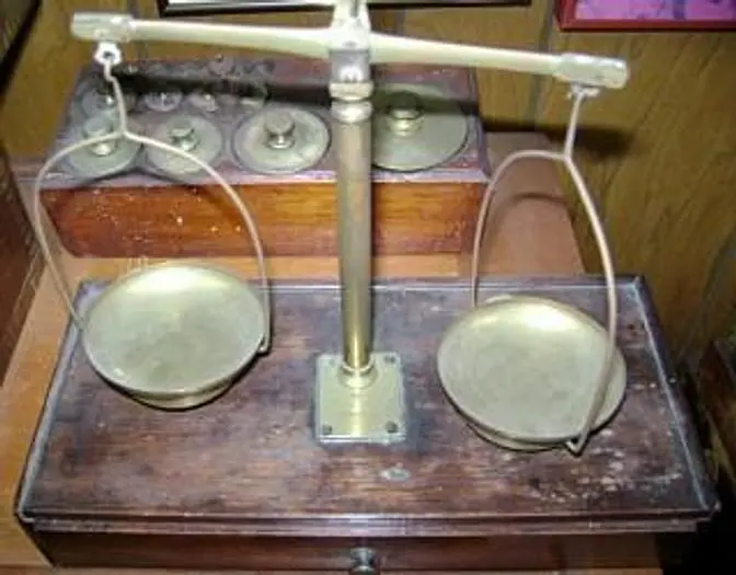 1598-385 Antique Troemner Type Balance Beam Scale