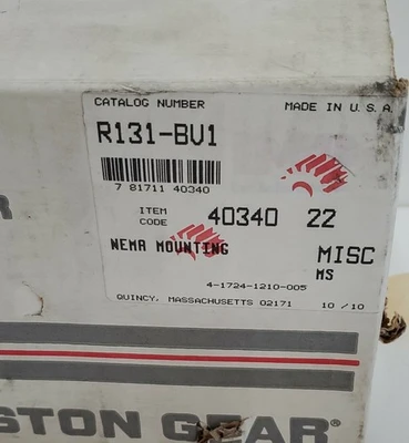 NEW Boston Gear R131-BV1