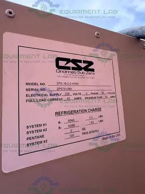 USED CINCINNATI SUB ZERO Z PLUS ZPS - 16-2-2  ENVIRONMENTAL CHAMBER W/ HUMIDITY