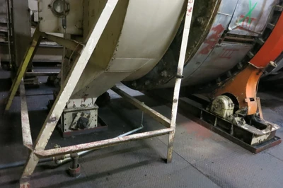 Link belt Rotary Dryers, 22' x 14', Discharge air lock