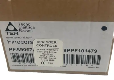 NEW SPRINGER CONTROLS PFA9067A0200J71 ROTARY LIMIT SWITCH