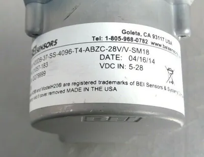 BEI Sensors H20DB-37-SS-4096-T4-ABZC-28V/V-SM18 Optical Encoder 01057-183 5E-32