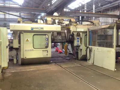 USED HEGENSCHEIDT PN 190 CNC PORTAL WHEELSET LATHE