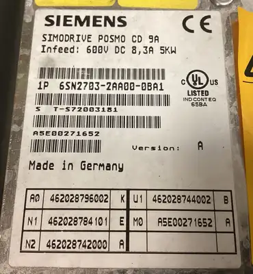 USED Siemens 6SN27032AA000BA1