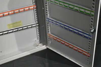 Key Cabinet - Metal, Color-Coded Rails, Wall-Mount