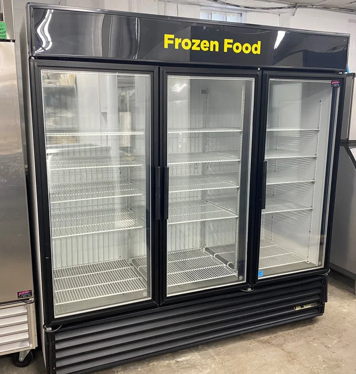 Used True 2023 True GDM-72F 3 Door Reach-In Merchandising Freezer Display Freezers Illinois US | Falcon Restaurant Supply #1374881