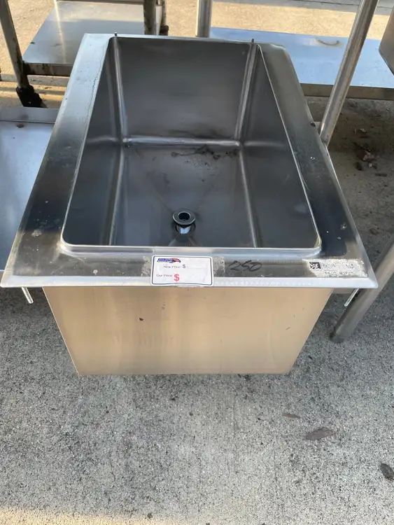 Used John Boos Used 18" John Boos Stainless Steel Ice Bin - SS175 Sinks Illinois US | Falcon Restaurant Supply #1375977