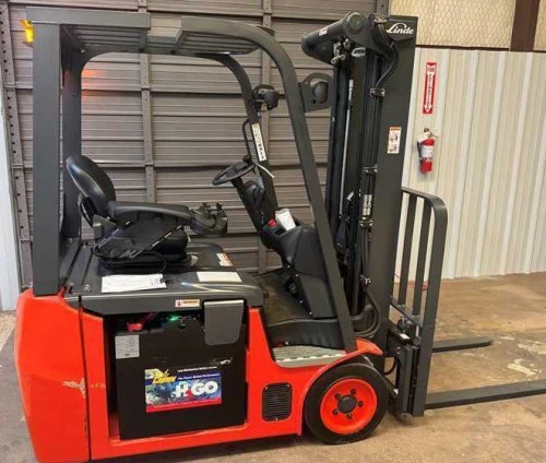 Used 2023 LINDE E18S 3-Wheel Sit down Electric Counterbalance Forklifts Pennsylvania US | National Lift Equipment #1382357