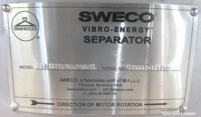 Used SWECO XS48S888BVCBP4SDTL Circular Screeners Illinois US | Aaron Equipment #141827