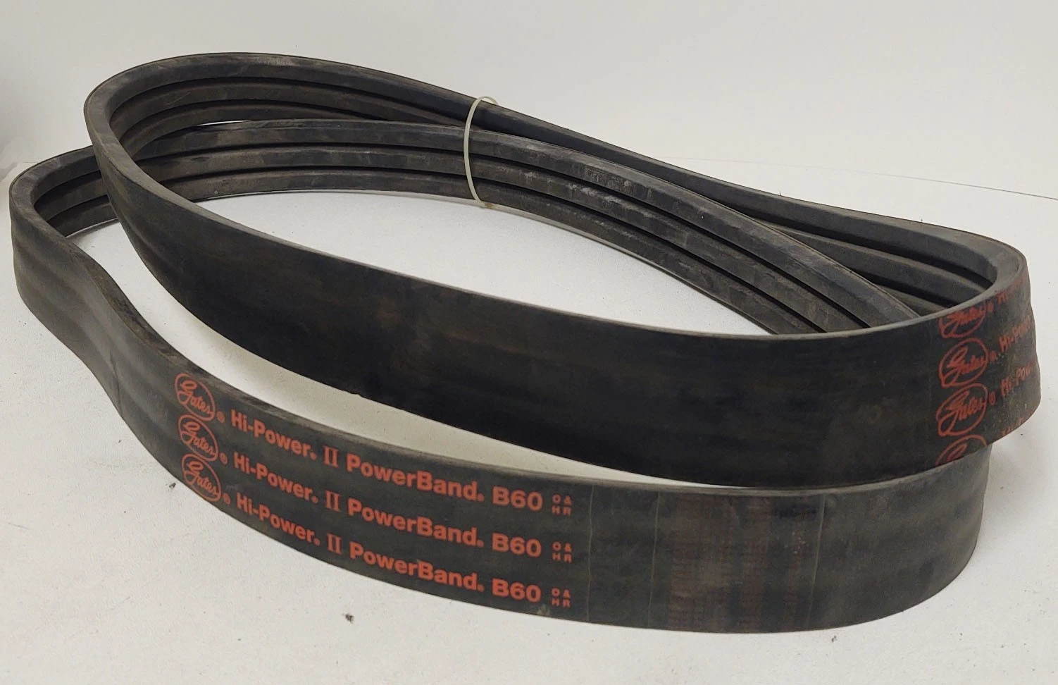 🔥QTY 2 - GATES HI-POWER II B60 INDUSTRIAL WIDE POWER DRIVE BELT
