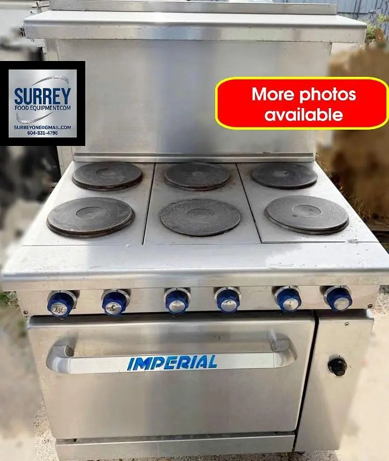 USED IMPERIAL RANGE 6 BURNER