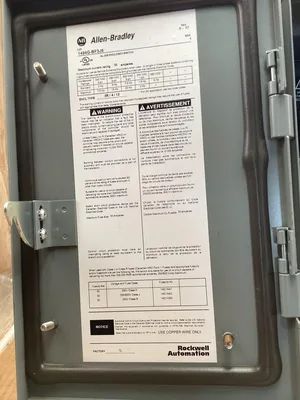 Allen-Bradley 1494G-BF3J6 Enclosed Disconnect Switch