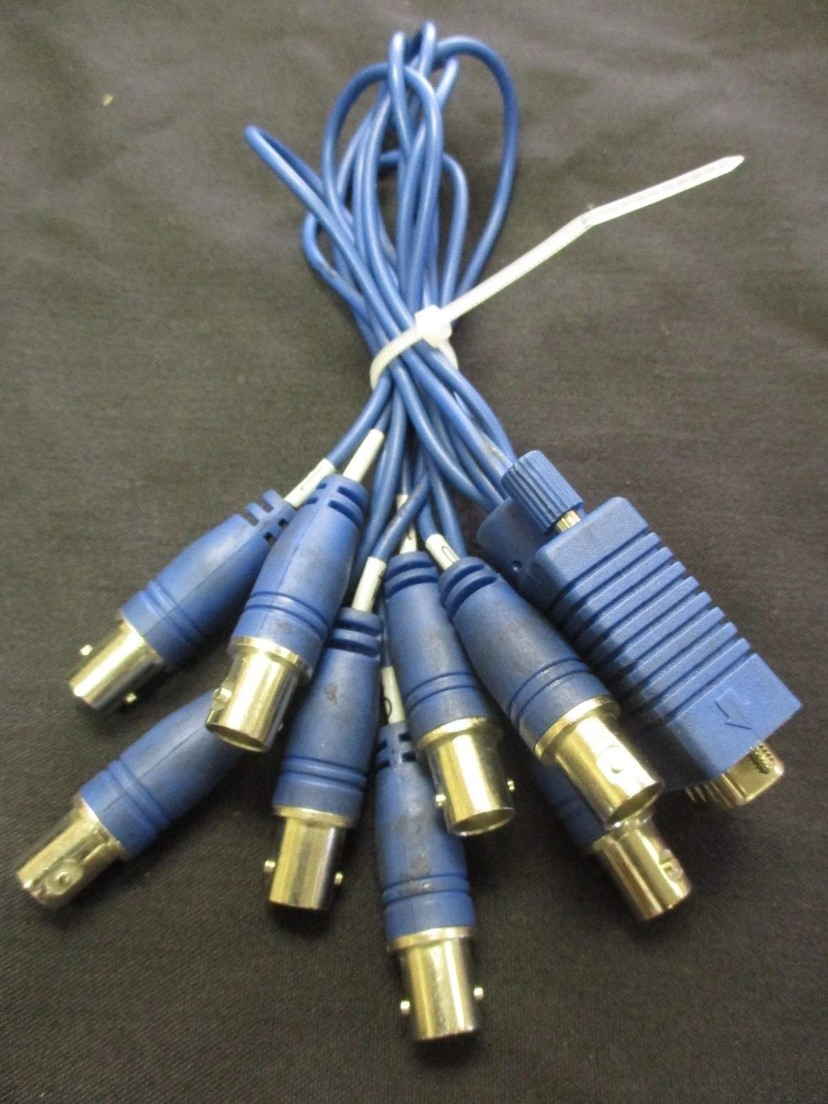DVR Cable VGA 15-pin Male to 8-pin BNC Female DVR Connector (Lot G)