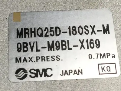 USED SMC MRHQ25D-180SX-M9BVL-M9BL-X169