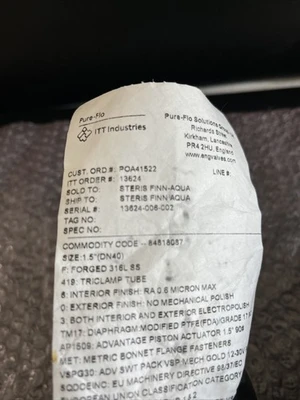 NEW ITT DN40-316L-RA0.6MaX-PN16