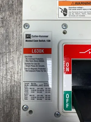 EATON CUTLER-HAMMER LGK3630KS L630K Circuit Breakers | ESS Industrial Equipment Sales (4)