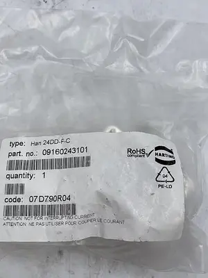 New | in-Stock HARTING HARTING HAN 24DD-F-C Misc Electrical & Power Parts | ND Industrial Surplus #1213321