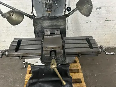 Bridgeport 9" x 32" 1/2 HP, 6-Speed Ram Type Vertical Milling Machine