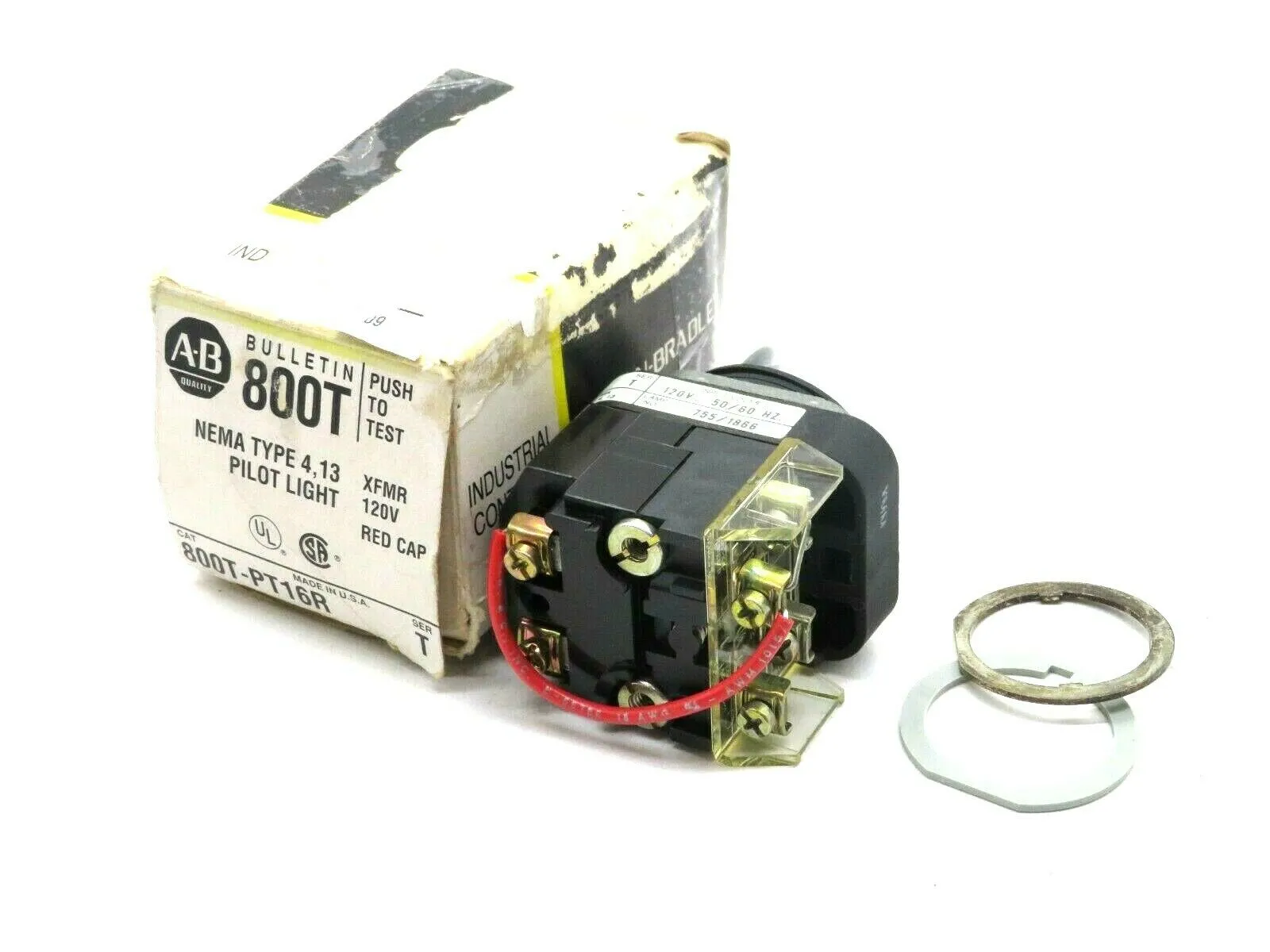 NEW ALLEN BRADLEY 800T-PT16R PUSH TO TEST BUTTON 800TPT16R