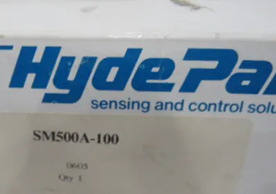 NEW HYDE PARK SM500A100 ULTRA SONIC PROXIMITY SENSOR 12-24VDC
