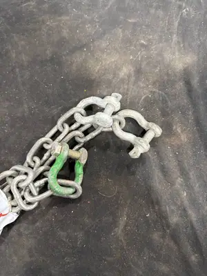 Heavy-Duty Metal Chain with Shackles