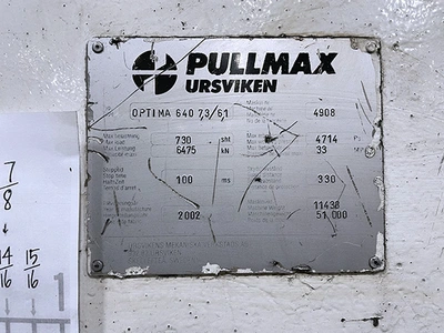 Used 2002 PULLMAX/URSVIKEN OPTIMA 640 Press Brakes | Machinery Marketing International #380162