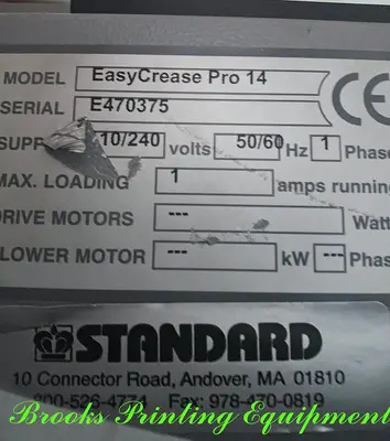 USED HORIZON EASYCREASE PRO 14