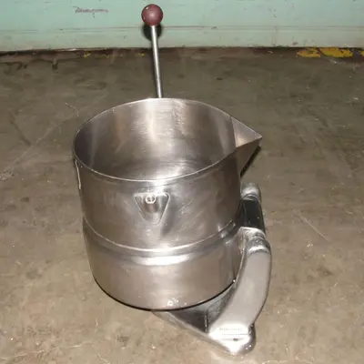 SPC6954  Kettle 5 gallon Groen hemispherical bottom kettle, 45 psi jacket rating, Stainless Steel
